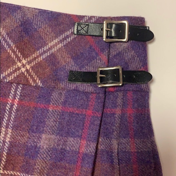 Purple Wool Plaid Skirt | NWOT | Sz 10 - Picture 2 of 4